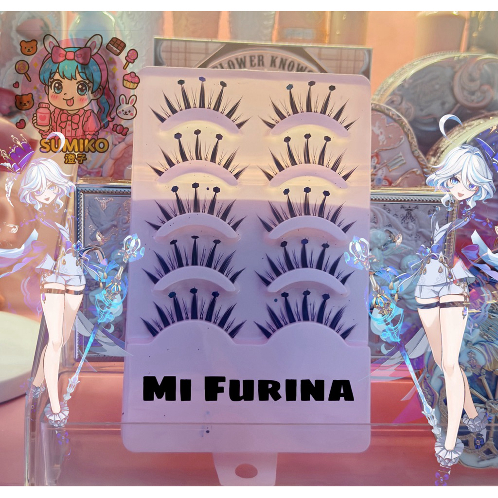 Mi furina cosplay chuẩn char, sợi mi rõ gân mi mềm