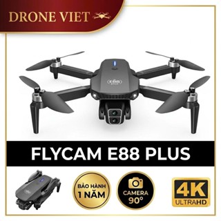 Máy bay không người lái camera HD 4k, Flycam E88 Plus động cơ không chổi than