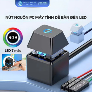 Nút nguồn PC máy tính để bàn có đèn Led, nút công tắc phím cơ khởi động PC tiện lợi lắp đặt dễ dàng