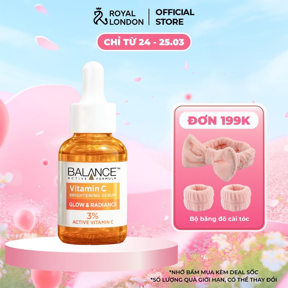 Serum Sáng Da, Mờ Thâm Balance Active Formula Vitamin C 5% & 3% Brightening 30ml