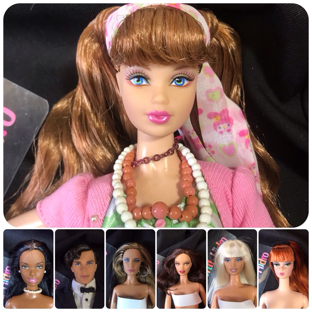 K13 Combo Búp bê Barbie Versus versace donatella gold label model muse Silkstone Lingerie Ken James 