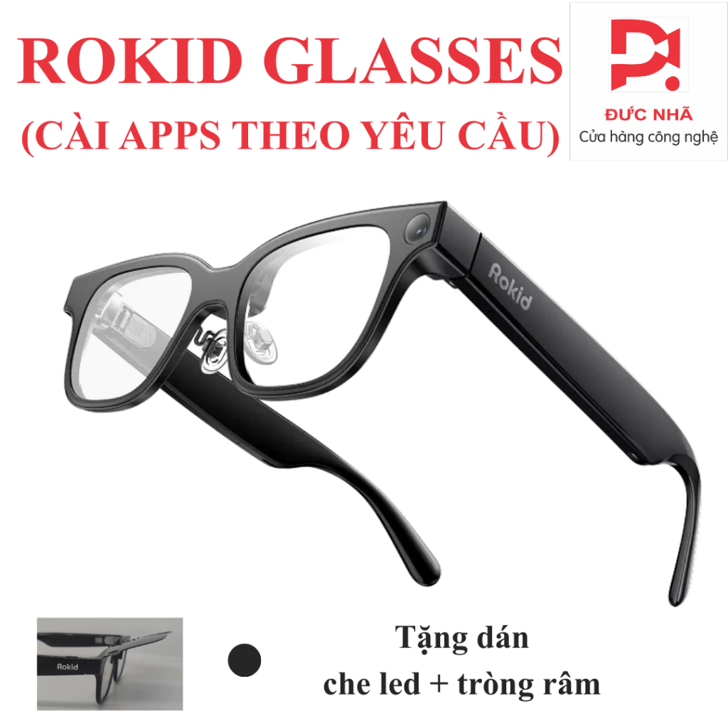 [Tặng che led + tròng râm chắn nắng] Rokid AI Glasses - Chatgpt tiếng Việt, phiên dịch 89 ngôn ngữ. 