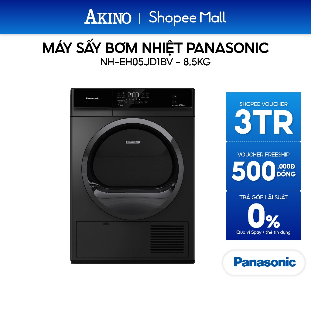 Máy sấy bơm nhiệt Panasonic 10.5 kg NH-EH05JD1BV - Hàng Chính Hãng