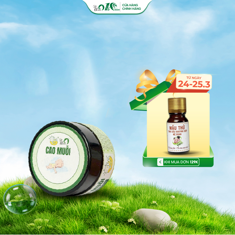 Cao Đuổi Muỗi Ola Papi 20g Thảo Dược Tự Nhiên Hỗ Trợ Làm Dịu Vết Côn Trùng Cắn