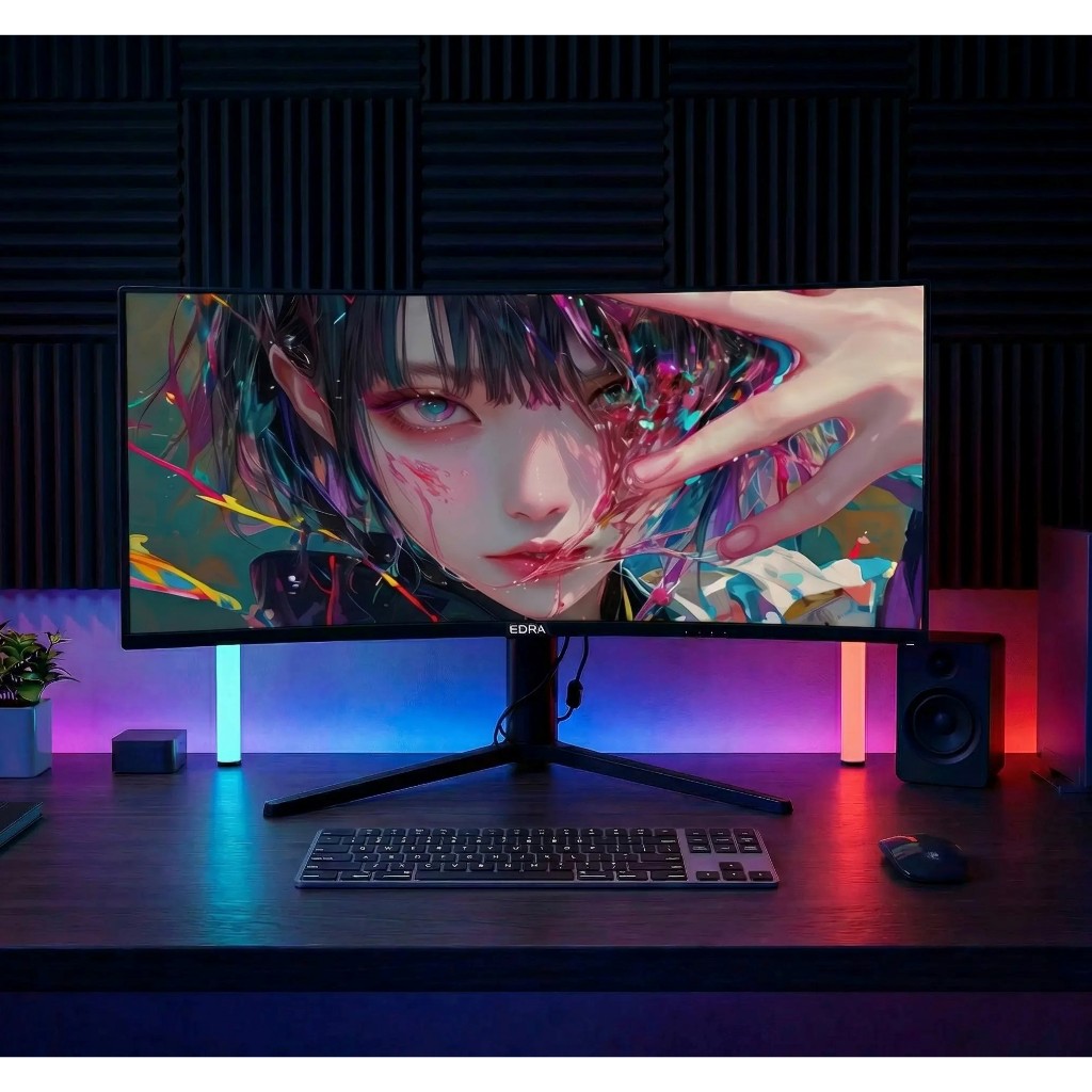 Màn Hình cong 34 inch 2K 240Hz WQHD VA | EDRA EGM34Q240PR | Chính hãng
