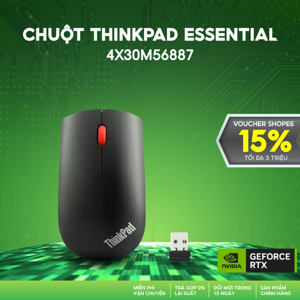 Chuột không dây ThinkPad Essential | 4X30M56887