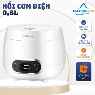 Nồi Cơm Điện Mini Lock&Lock EJR426WHT 0.8L 250W Lòng Nồi Chống Dính 3 Lớp Cơ Bản Chính Hãng - Gia Dụng 168