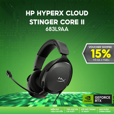 Tai nghe HP HyperX Cloud Stinger Core II 683L9AA Đen