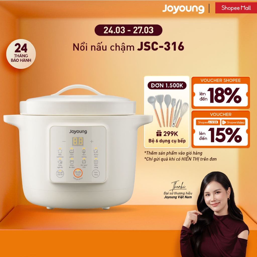 Nồi nấu chậm 3L Joyoung JSC-316 công suất 400W