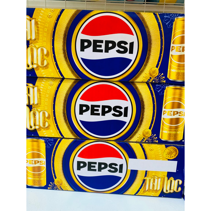 Thùng 24 Lon Pepsi Vàng Tài Lộc 235ml