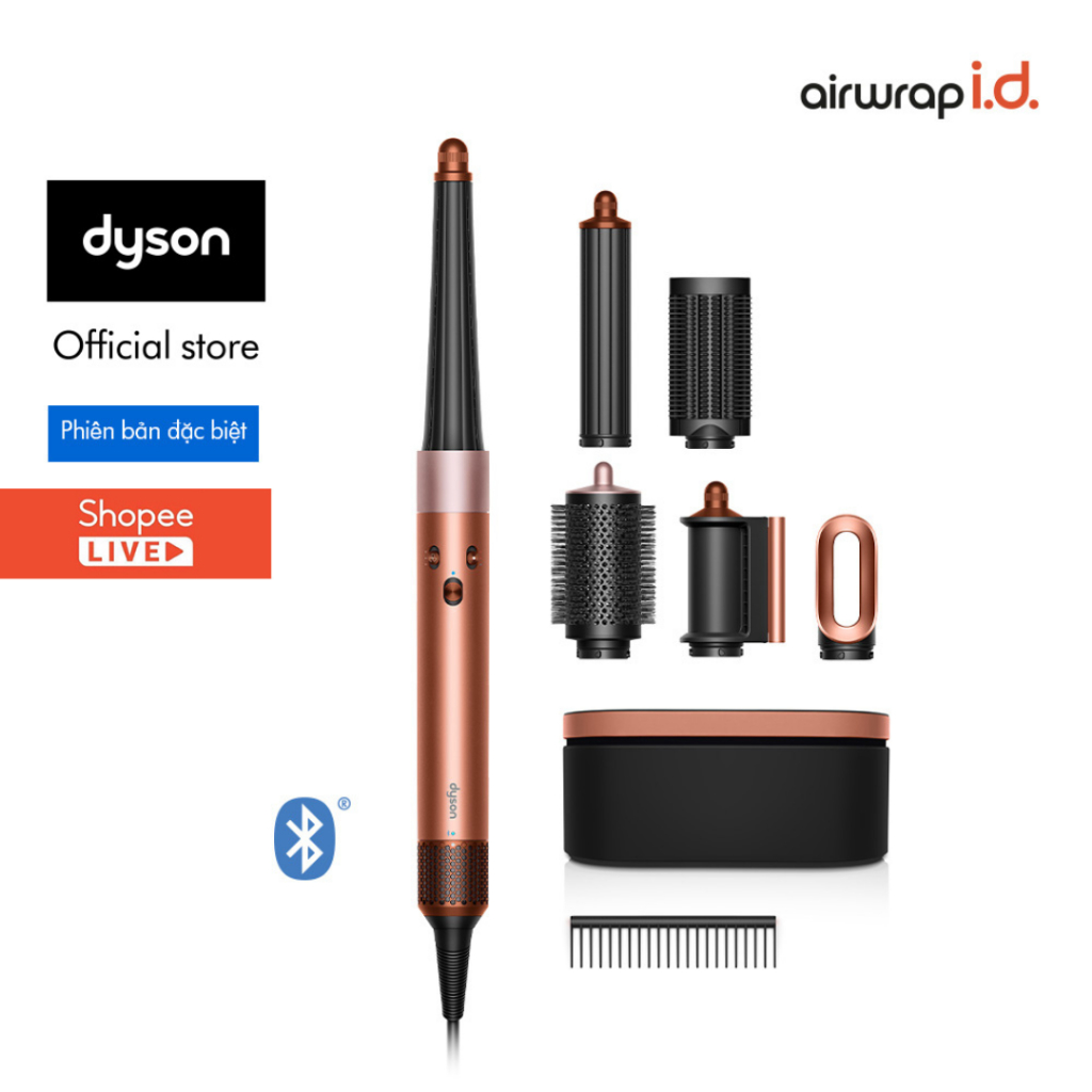 [Dyson x Shopee Live] Máy tạo kiểu tóc thông minh Dyson Airwrap i.d. ™ HS08 Straight + Wavy (Amber s