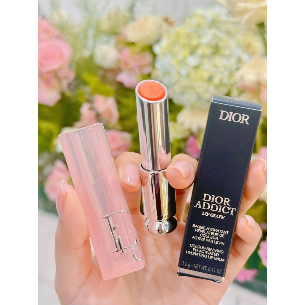 Son Dưỡng Dior 004 Coral Màu Cam San Hô Dior Addict Lip Glow Cấp Ẩm Và Dưỡng Môi Căng Mọng