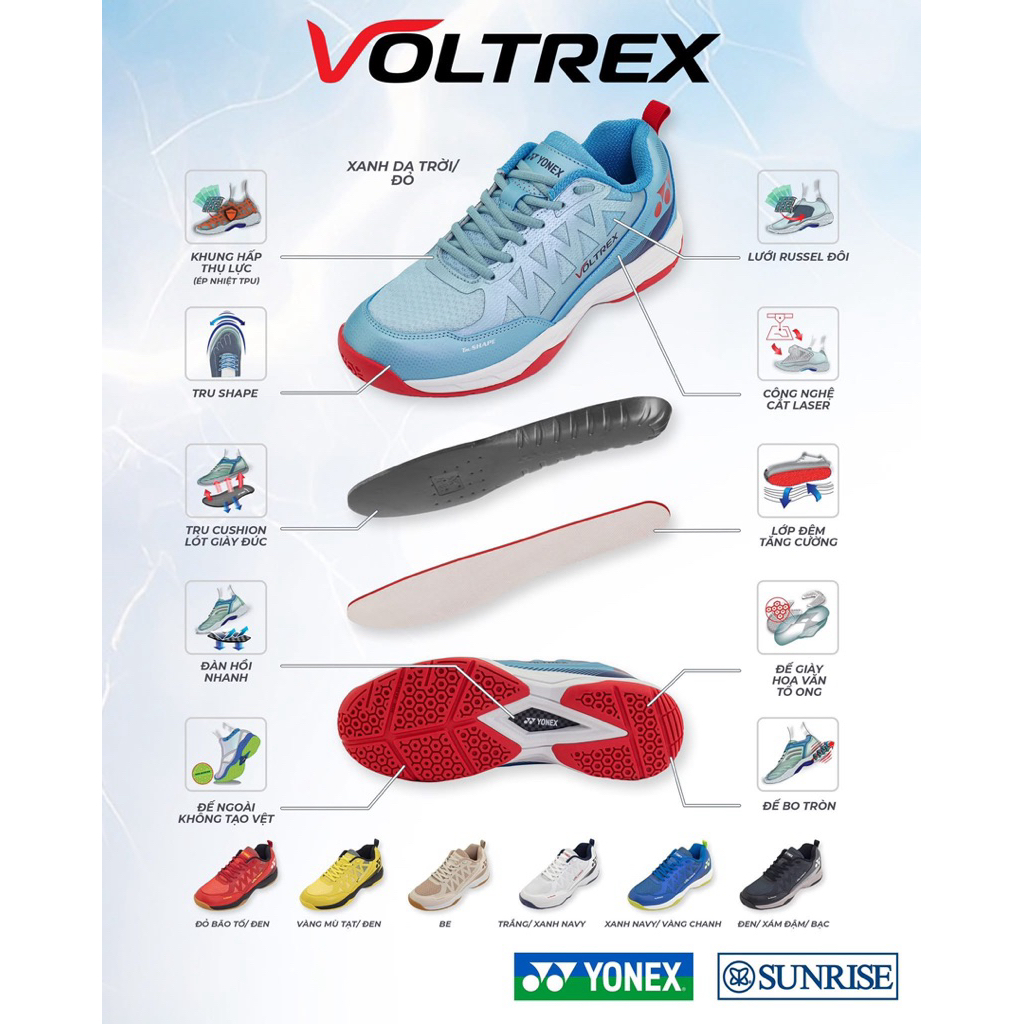 Giày cầu lông Yonex Voltrex chính hãng [ĐỦ SIZE] [INBOX TƯ VẤN ĐẶT SIZE]