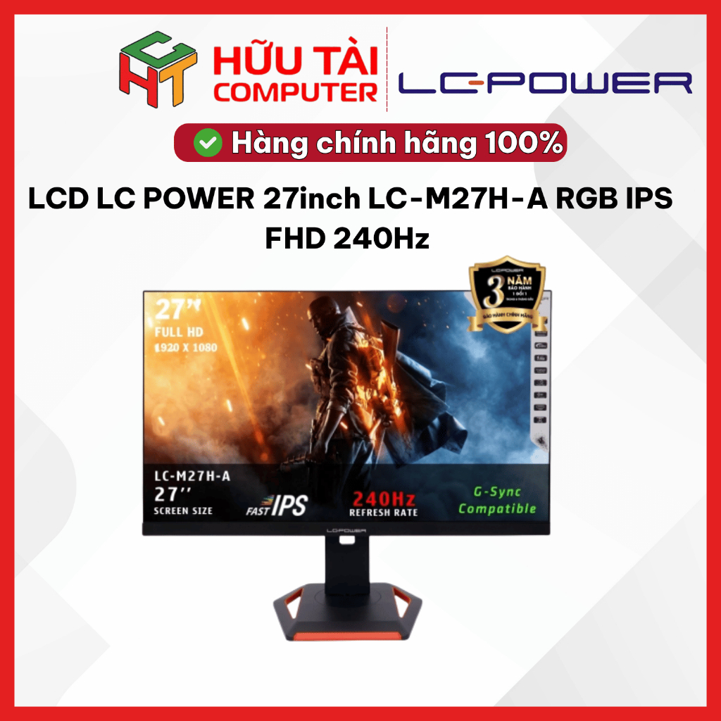 MÀN HÌNH LCD LC POWER 27inch LC-M27H-A RGB IPS FHD 240Hz