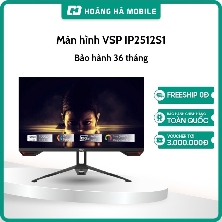 Màn hình VSP IP2512S1 (25"/FHD/IPS/120Hz/1ms) - Chính hãng
