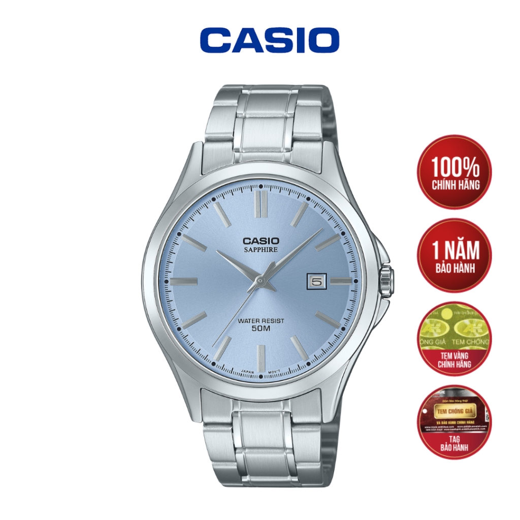 Đồng hồ Casio MTS-115D-2A2VDF dây kim loại
