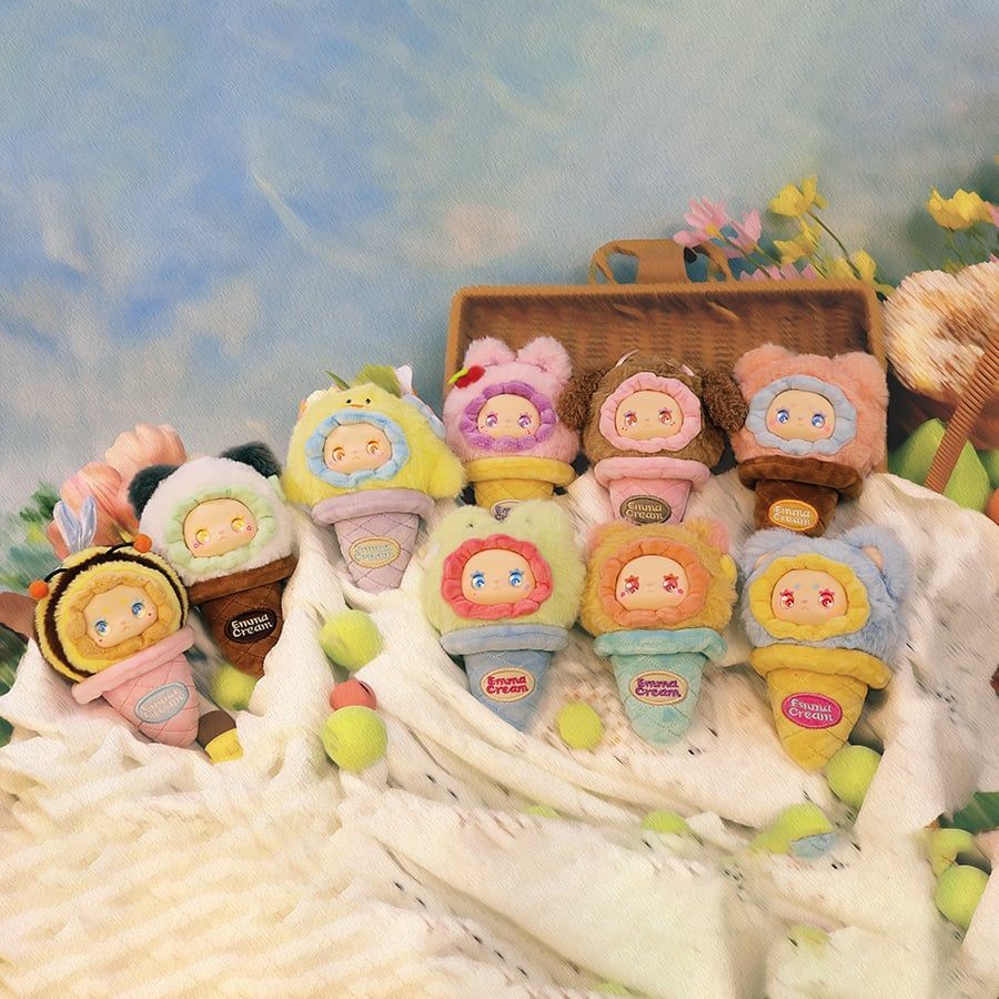 Móc Khóa Gấu Bông Lucky Emma Scoop Ice Cream Series - MJ-000095 thegioiskinfood