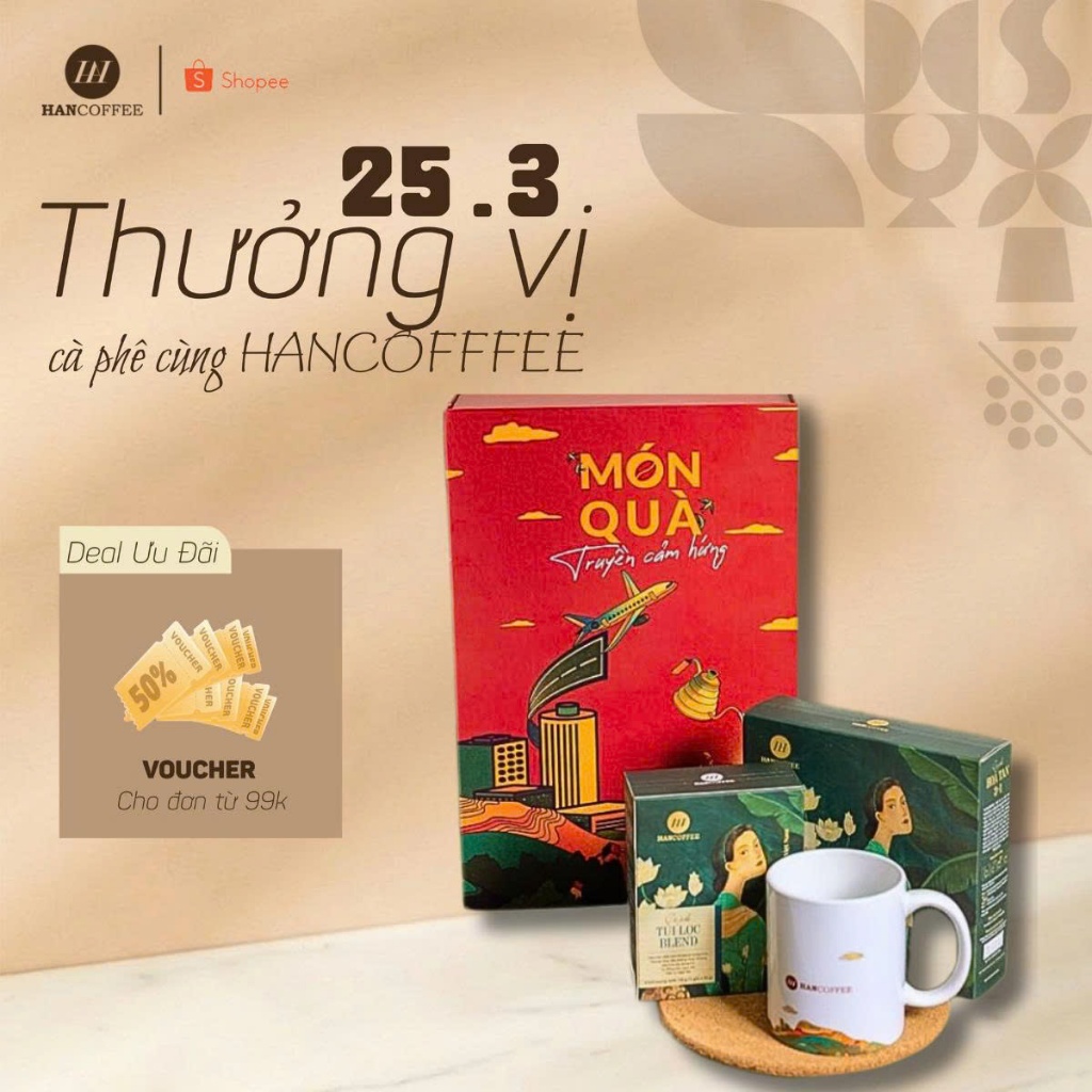 Hộp Quà Tặng Truyền Cảm Hứng Hộp Quà Biếu, Tặng Sang Trọng Và Lịch Sự HANCOFFEE