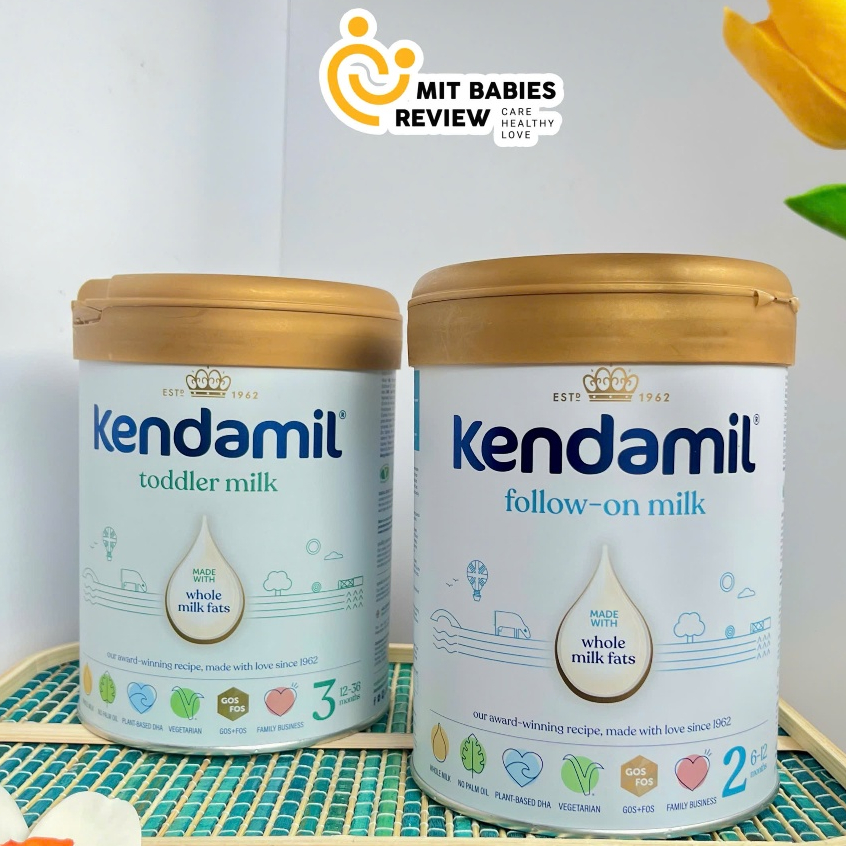 [COMBO 2 LON] Sữa Công Thức Nguyên Kem Kendamil Classic Số 1,2,3 Anh Quốc 800g nhập khẩu chính hãng
