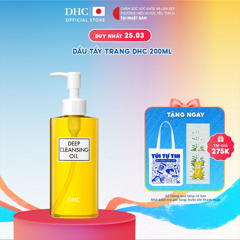Dầu tẩy trang Olive DHC Deep Cleansing Oil làm sạch sâu, giữ ẩm cho da (L) 200ml