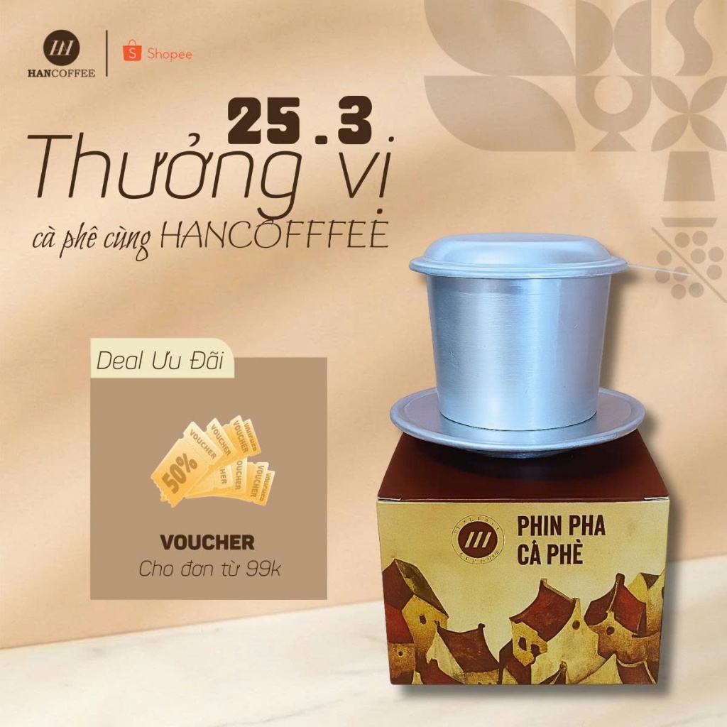 Phin pha cà phê HANCOFFEE dung tích 170ml