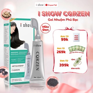 Gel Nhuộm Phủ Bạc Tóc Màu Đen Dạng Lược Tiện Lợi - I Show Cqrzen Single Agent Hair Dye 60ml