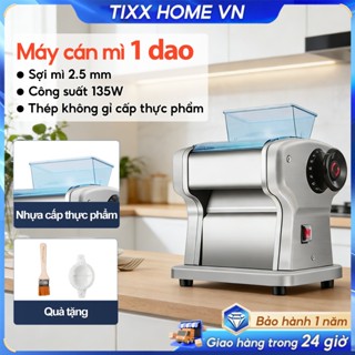 Tixx Máy cán mì 135W máy cắt mì sợi 1 dao Máy làm mì sợi điện