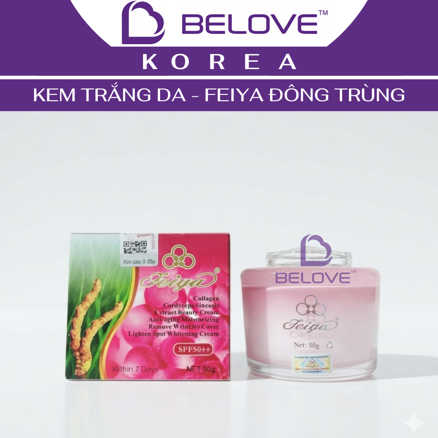 Kem FEIYA Đông Trùng Hạ Thảo 50g - FEIYA CORDYCEPS SINENSIS EXTRACT – Làm Trắng – Chống Lão Hóa