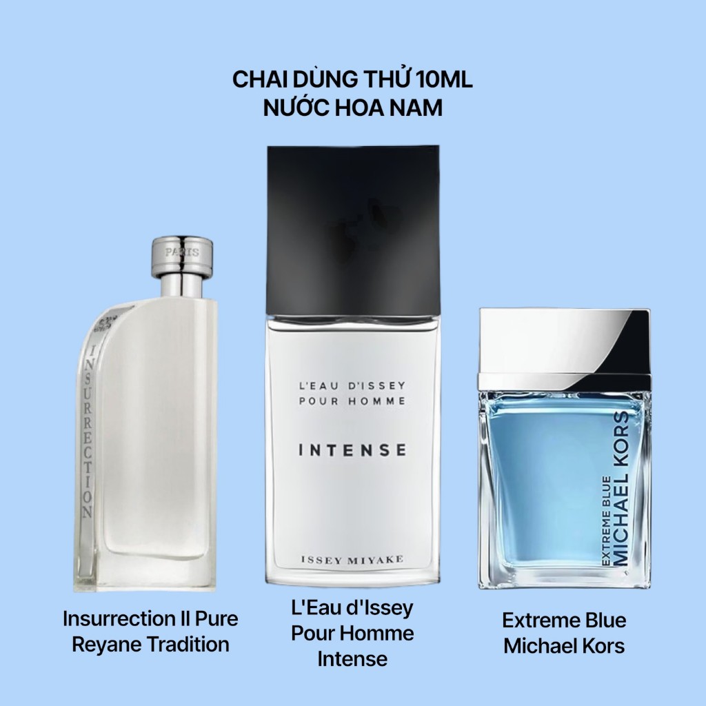 10ml Nước hoa Insurrection II Pure L'Eau d'Issey Intense Issey Miyake Extreme Blue EDT