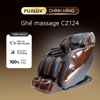 Ghế Massage Toàn Thân Fujilux CZ-124 Massage Bi Lăn 4D 24 Bài Tập Thư Giãn Giảm Đau Nhức