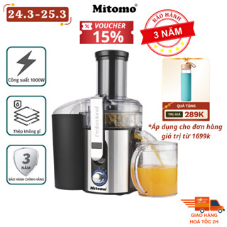 Máy ép trái cây công nghiệp Mitomo KJ-3057, 1000W chuyên dụng cho quán kinh doanh nước ép - Hàng chính hãng