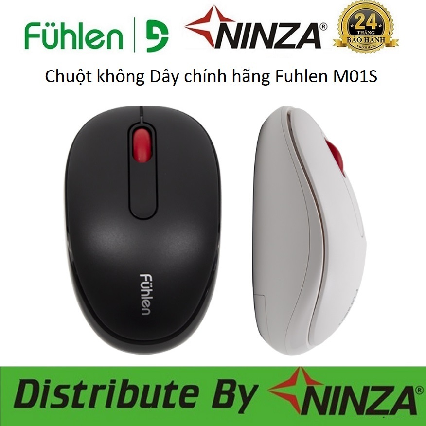 Chuột không dây Fuhlen M01S/M02S/M07S/M08S/M09S/M102S -  Bảo Hành 24 Tháng Ninza Phân Phối
