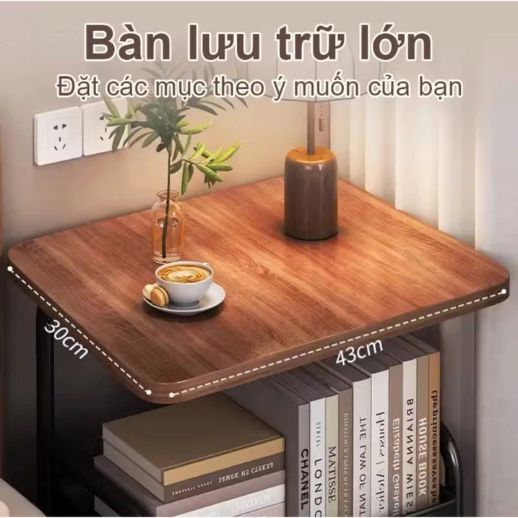Kệ Để Đồ 3 Tầng Didooglt Mặt Gỗ Sơn Tĩnh Điện Bánh Xe Di Chuyển Linh Hoạt | BigBuy360 - bigbuy360.vn