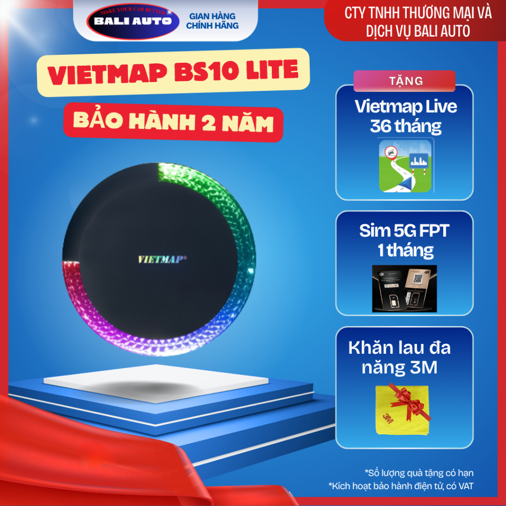 VIETMAP BS10 LITE  Android Box NHỎ GỌN MẠNH MẼ , HIỆU NĂNG CAO Tặng Vietmap Live 36 tháng, BH 2 năm
