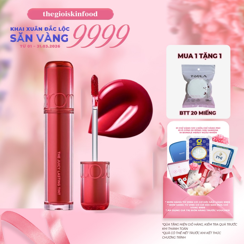 Son tint Romand căng bóng The Juicy Lasting Tint ThegioiSkinfood