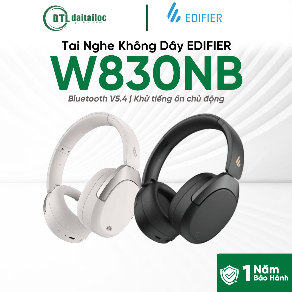 Tai Nghe Không Dây EDIFIER Bluetooth 5.4 W830NB | Chính Hãng | Bảo Hành 12 Tháng