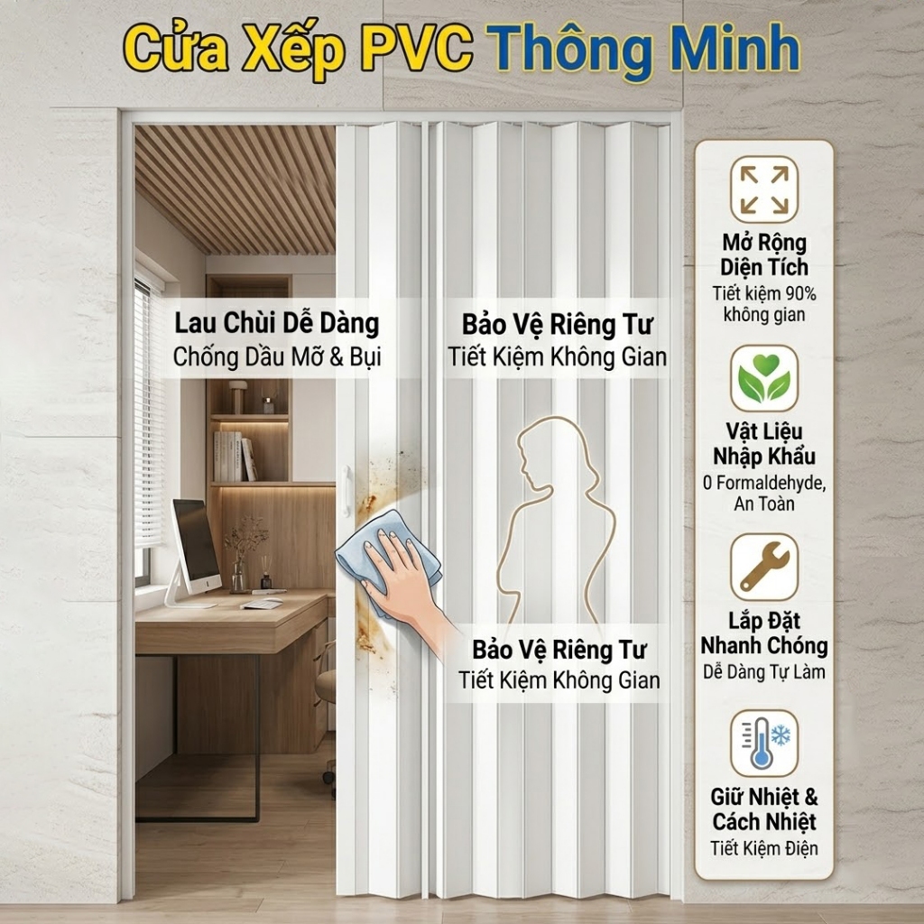 Cửa nhựa xếp gấp rộng 0.7m-0.8m - 0.9m - 1m, cao 2m, chất lượng tốt, dày dặn, siêu bền, siêu rẻ