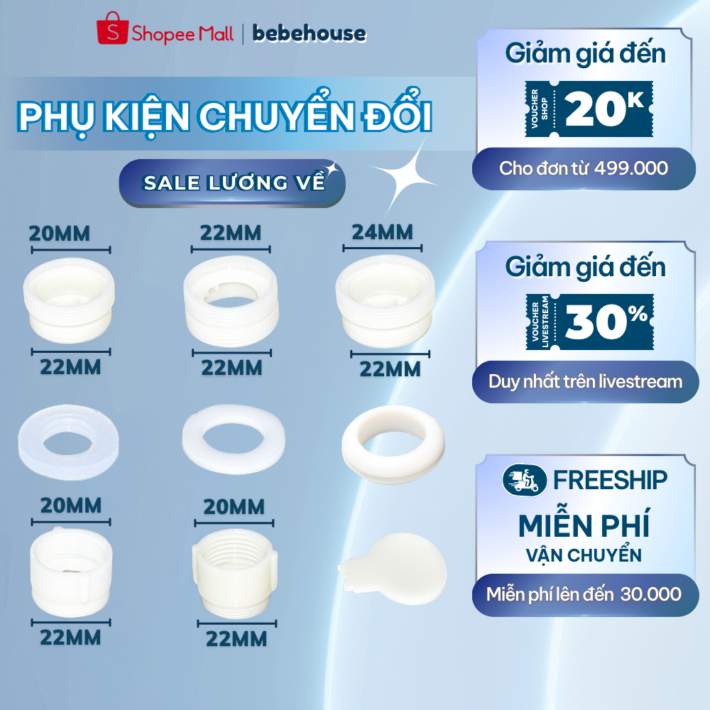Bộ Phụ Kiện Chuyển Đổi Ren HT025 BEBEHOUSE