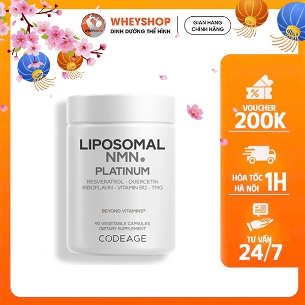 (NMN) Viên uống NMN Liposomal Platinum CODEAGE,Bổ Sung Dinh Dưỡng, Hoa Kỳ, 90 Viên - WHEYSHOP VN