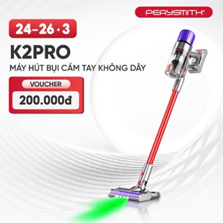 Máy Hút Bụi Không Dây PerySmith K2PRO Gọn Nhẹ Lực Hút Mạnh 28.000Pa Với Bộ Lọc HEPA Đa Tầng
