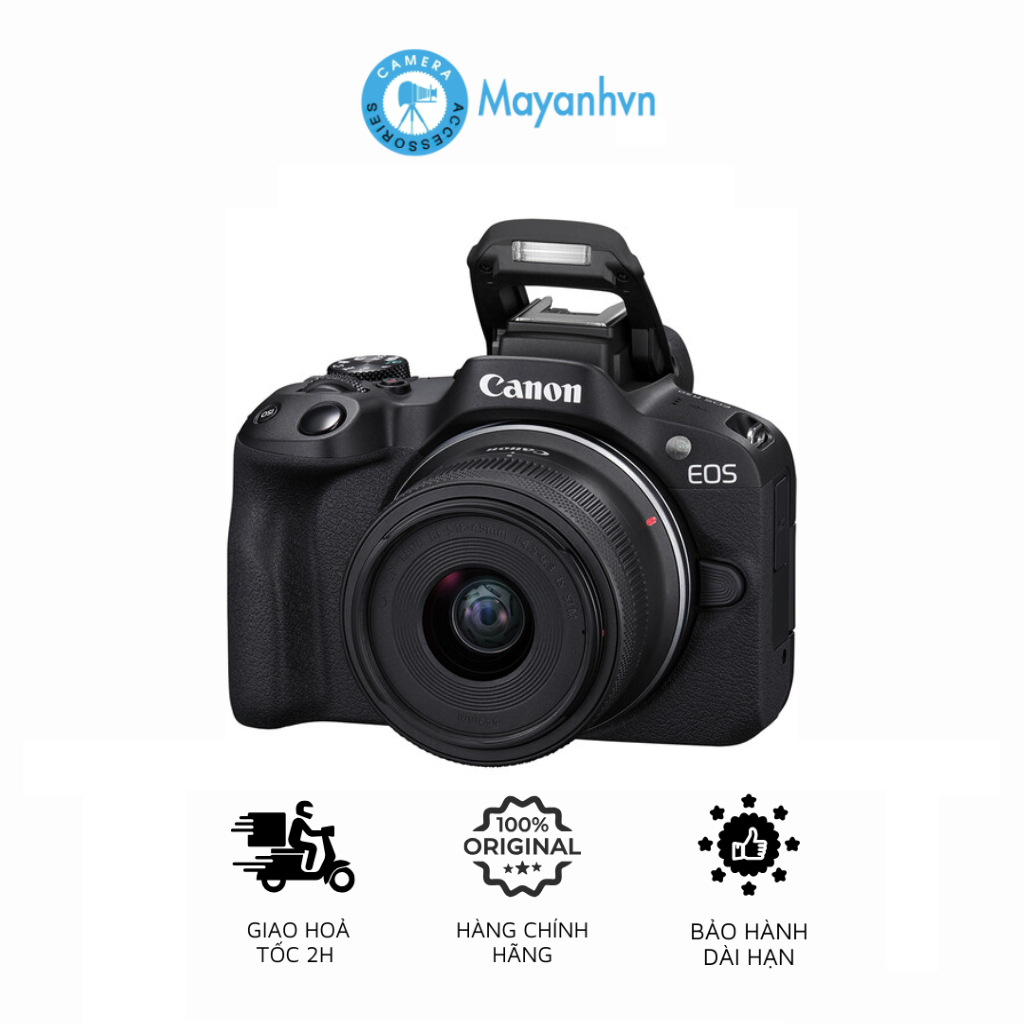 Máy Ảnh Canon EOS R50 Kit 18-45mm | Chính Hãng | Bảo Hành 24 Tháng
