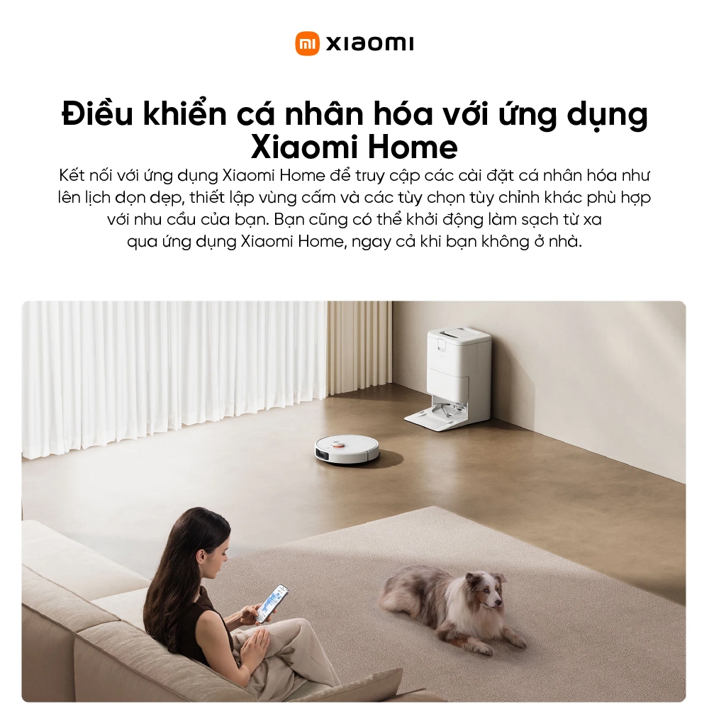 Robot hút bụi lau nhà Xiaomi Vacuum H50 Pro - Lực hút mạnh 15000Pa - Cảm biến laser góc rộng 129° - Chính hãng | BigBuy360 - bigbuy360.vn