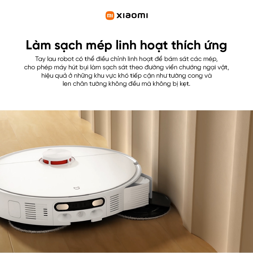 Robot hút bụi lau nhà Xiaomi Vacuum H50 Pro - Lực hút mạnh 15000Pa - Cảm biến laser góc rộng 129° - Chính hãng | BigBuy360 - bigbuy360.vn