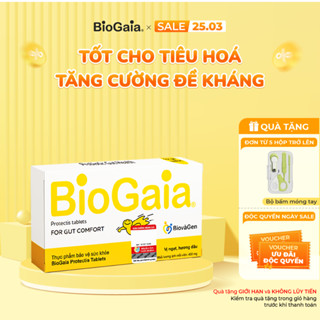Men vi sinh BioGaia ProTectis dạng viên cải thiện hệ tiêu hóa xuất xứ Thụy Điển hộp 10 viên