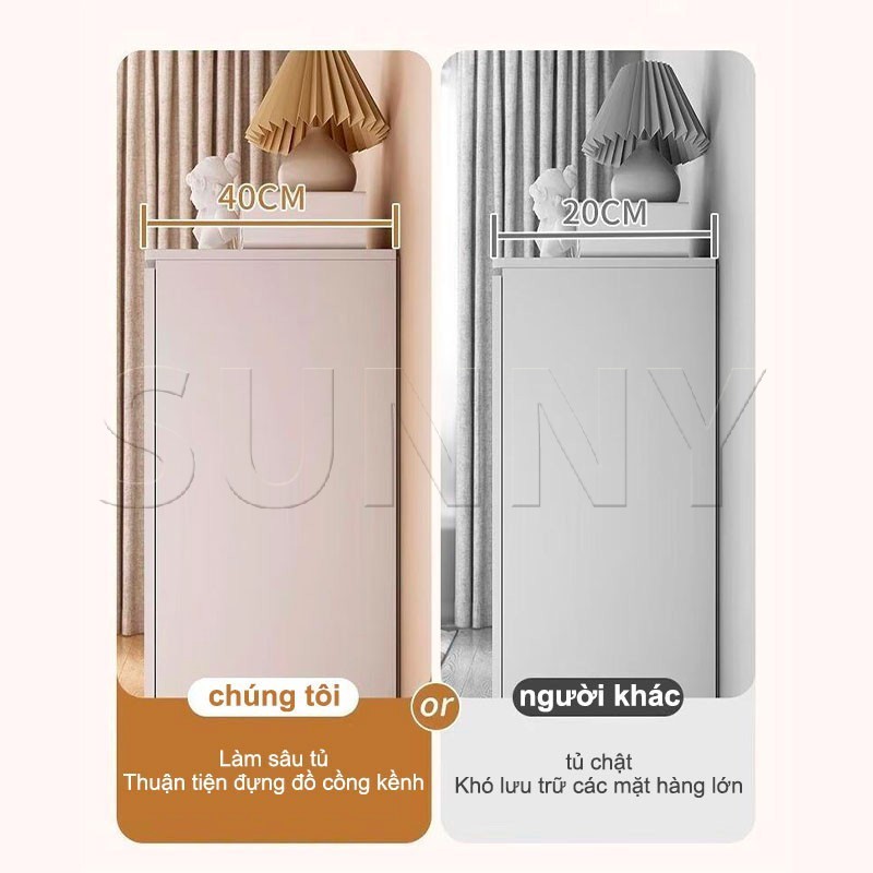 SUNNY Tủ Đựng Quần Áo Gấp Gọn, Tủ Ngăn Kéo Gỗ MDF Chống Ẩm Đa Năng 3/4/5 Tầng | BigBuy360 - bigbuy360.vn