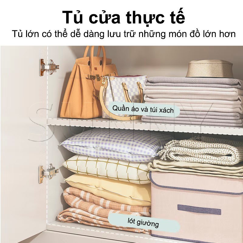SUNNY Tủ Đựng Quần Áo Gấp Gọn, Tủ Ngăn Kéo Gỗ MDF Chống Ẩm Đa Năng 3/4/5 Tầng | BigBuy360 - bigbuy360.vn