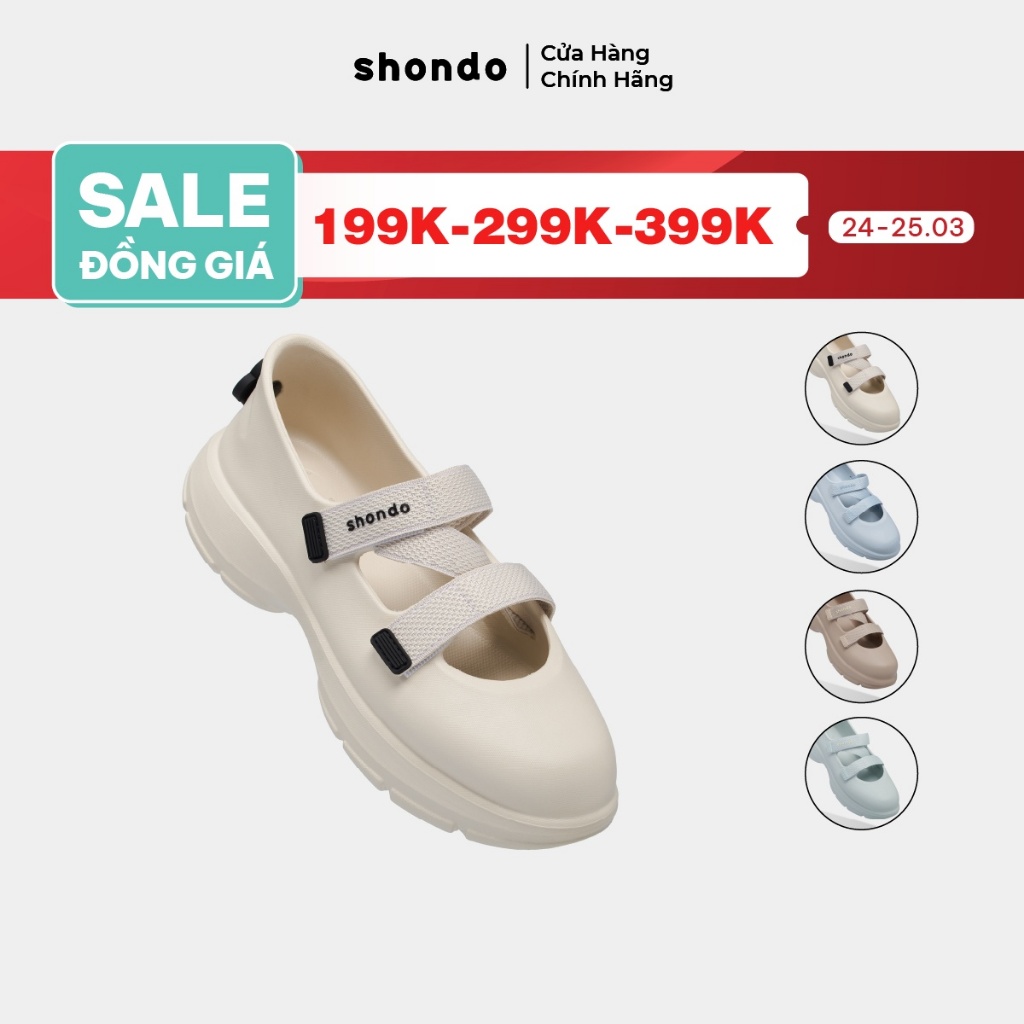 Giày Ballet Sneaker Nữ Dreamie Shondo Đế Cao 4cm Tôn Dáng Nhiều Màu