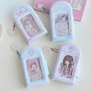(Tặng Kèm Keyring) Collect Book 3 inch Album Đựng Ảnh Gồm 32 Ngăn, Hoạ Tiết Dễ Thương để