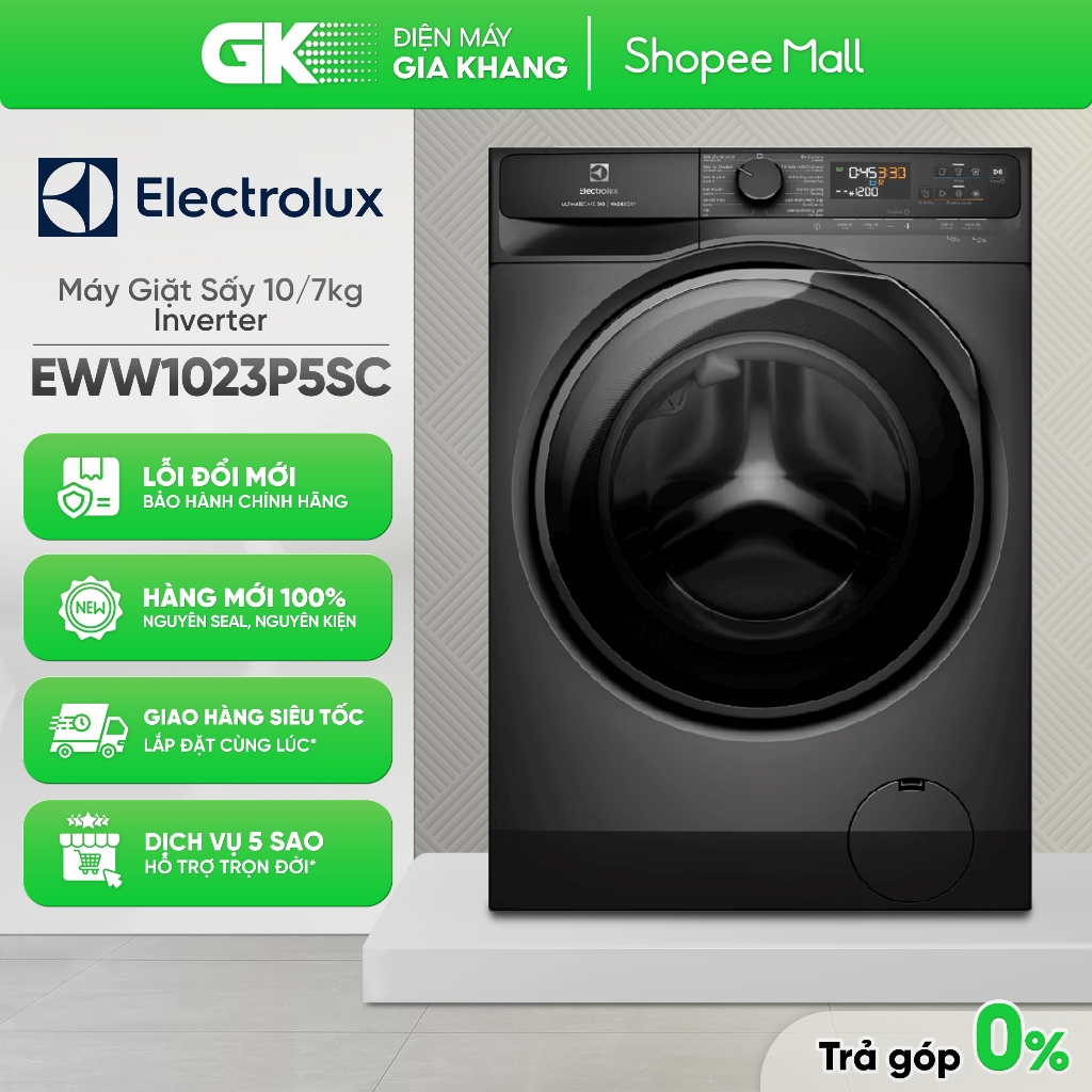 EWW1023P5SC | EWW1343P5SC Máy Giặt Sấy Electrolux Inverter [Toàn Quốc]
