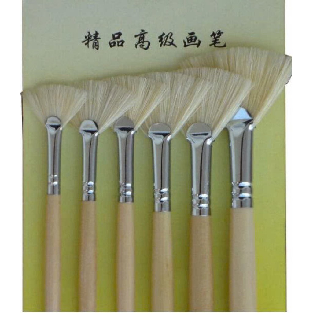 Bộ 6 cọ quạt lông lợn